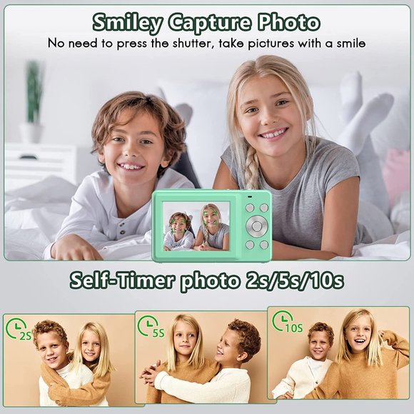 NEW Nsoela Digital Camera FHD 1080 44MP Point and Shoot in Green - Picture 2 of 6